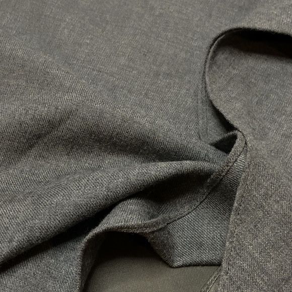 Ralph Lauren Black Label Gray Cashmere Wool Draped Skirt 2 Lined A-Line Ruffle - Picture 12 of 15